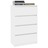 Aparador 70x40x97 Cm Contraplacado Branco Brilhante
