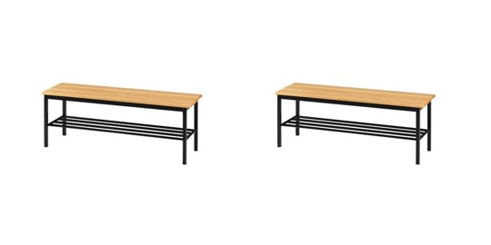 Pack 2 Bancos Corridos 1600x400x450mm 622 ( Balneário )
