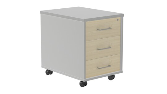 Bloco de Gavetas 600x430x580mm 3 Gavetas Cinza Bloco de Gavetas 600x430x580mm 3 Gavetas Cinza