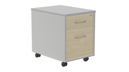 Bloco de Gavetas 600x430x580mm 2 Gavetas Cinza/castanho Bloco de Gavetas 600x430x580mm 2 Gavetas Cinza/castanho